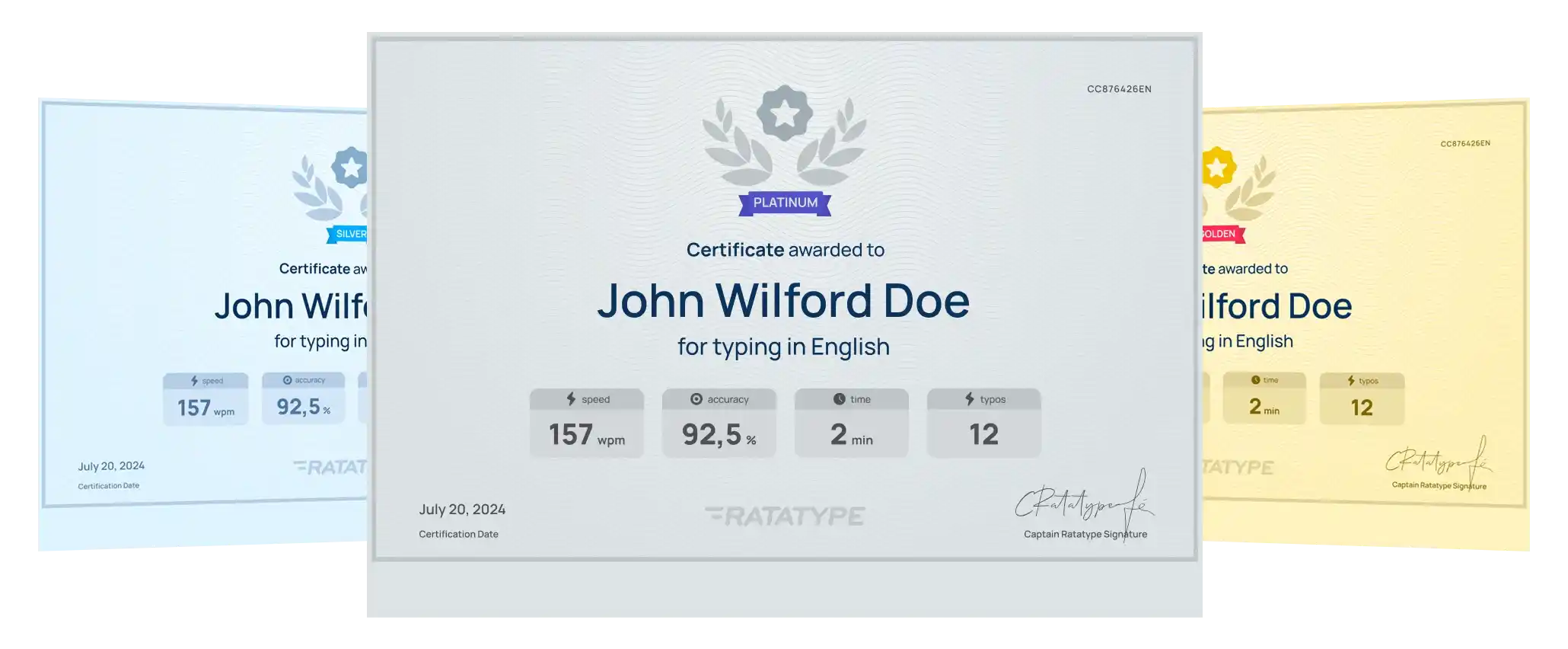 Get a typing test certificate